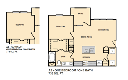 1 bed, 1 bath, 773 sqft, $1,320