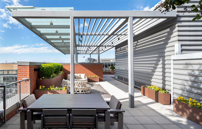 Photo of rooftop courtyard