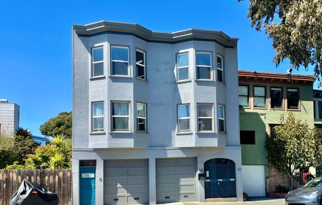 Prime Bernal Height North Slope Top Floor 3BR/2BA Flat!  Laundry!  Parking!  PROGRESSIVE