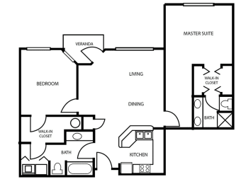 2 beds, 2 baths, 1,163 sqft, $2,417