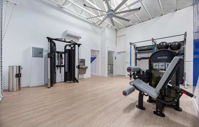 Modern Fitness Center at The Resort at Encinitas Luxury Apartment Homes, Encinitas, CA