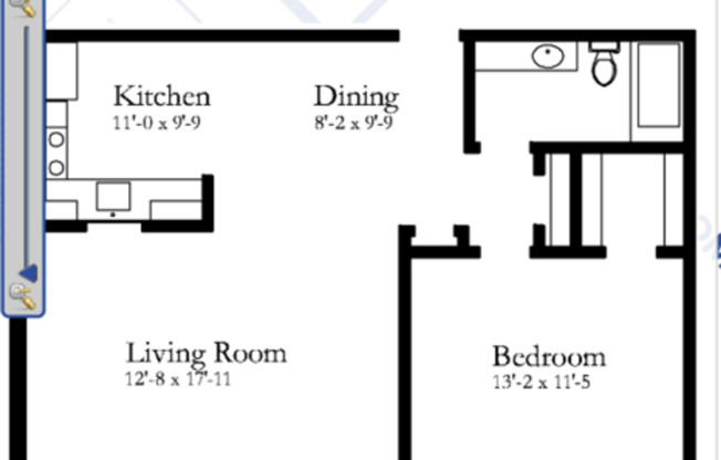 1 bed, 1 bath, 682 sqft, $1,335, Unit 111