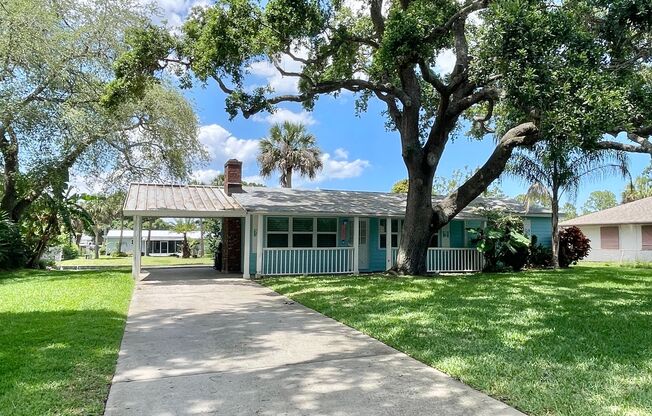 Two bedroom two bath Canal front rental home long-term in Sebastian, Florida