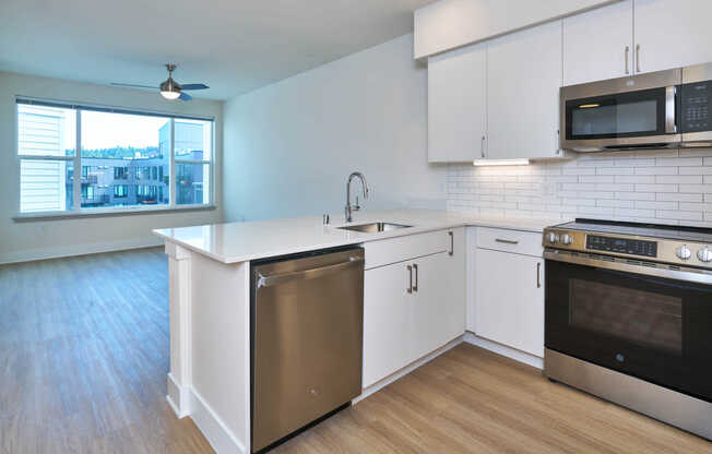 Kitchen with Stainless Steel Appliances