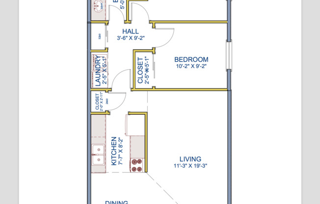 2 beds, 1 bath, 800 sqft, $1,325, Unit Irisview 215-202