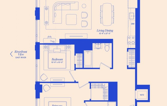 2 beds, 2 baths, $6,854, Unit 601N