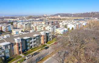 aerial view of community