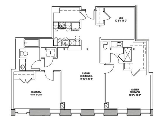 2 beds, 2 baths, 1,425 sqft, $3,000, Unit 355