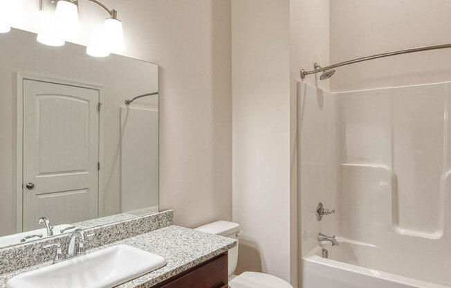 Bath at Logans Landing apartments in Lynchburg VA