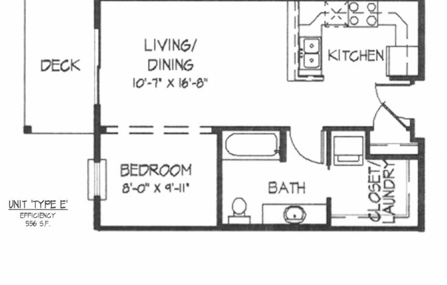 Studio, 1 bath, 500 sqft, $1,425