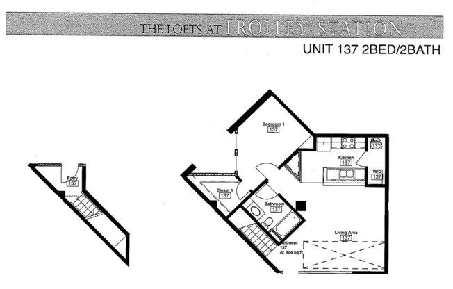 2 beds, 2 baths, 850 sqft, $1,475, Unit APT 137