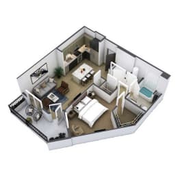 1 bed, 1 bath, 910 sqft, $1,976