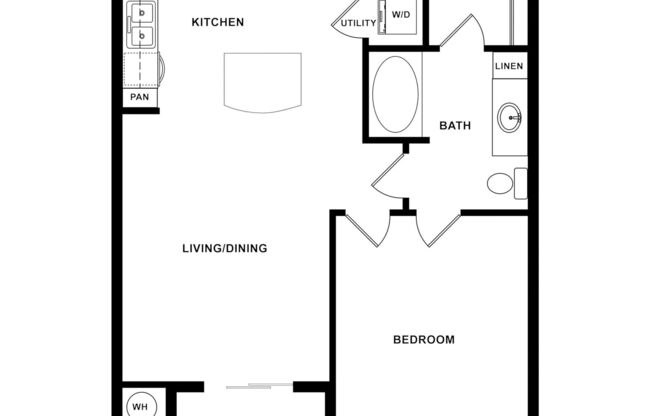 1 bed, 1 bath, 690 sqft, $1,655