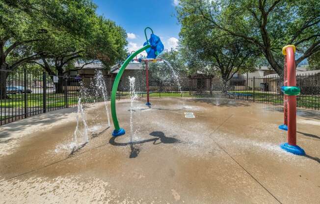 Splash Pad at the Bonaventure Community, at Westdale Hills, Euless