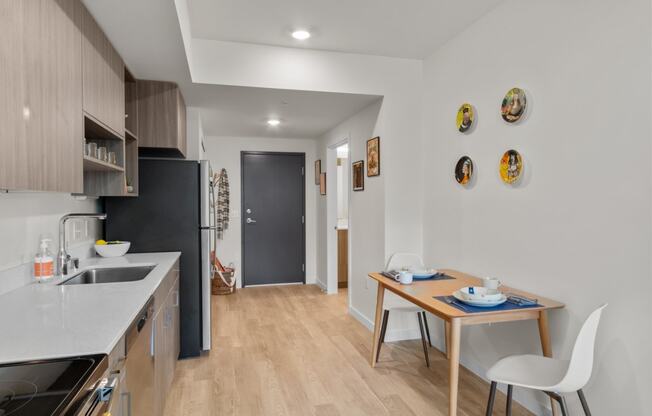 The Warren Model Kitchen and Dining Area