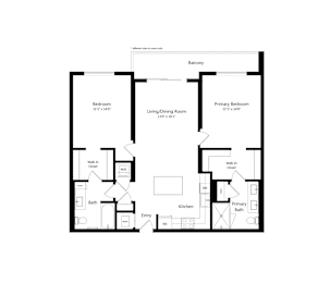 2 beds, 2 baths, 1,130 sqft, $3,150