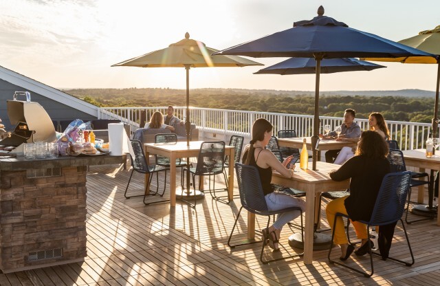 Outdoor views from the rooftop at The Q | Apartments In Quincy, MA