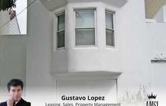 Mediterranean big apartment For Rent in the heart of Noe Valley. Gustavo Lopez AMSI