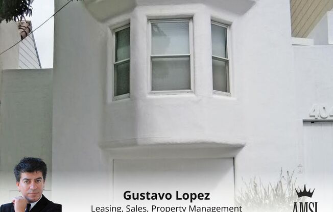 Mediterranean big apartment For Rent in the heart of Noe Valley. Gustavo Lopez AMSI