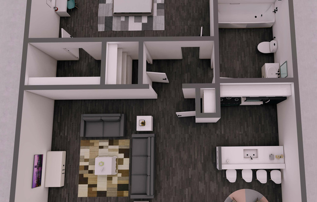 1 bed, 1 bath, 576 sqft, $1,100