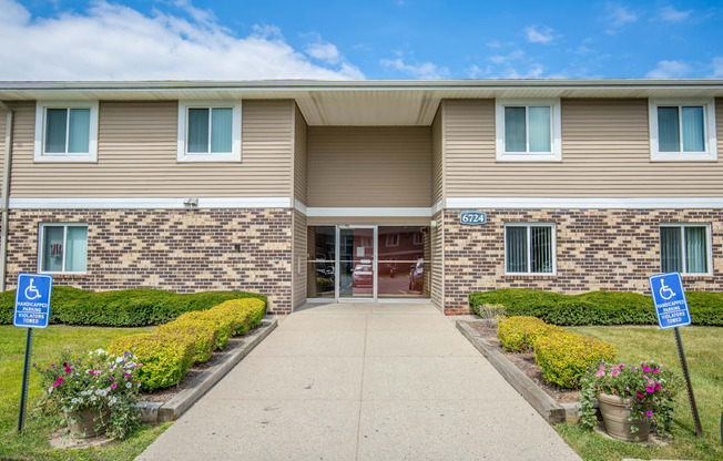 Courtyard Walking Path at Glen Hills Apartments, Glendale, WI