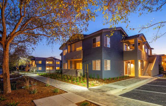 Exterior View In Night at Driftwood, San Diego, CA, 92109