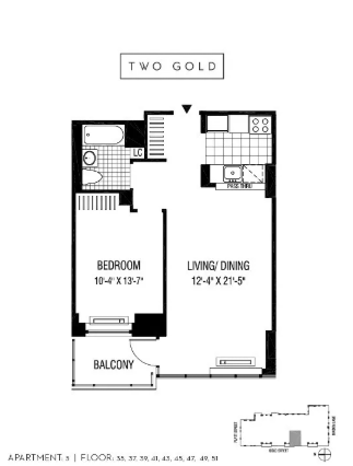 1 bed, 1 bath, $4,840, Unit 4905