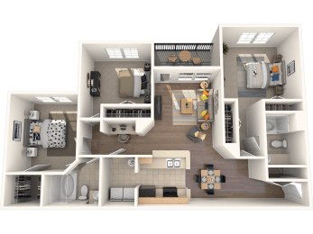 3 beds, 2 baths, 1,365 sqft, $1,654