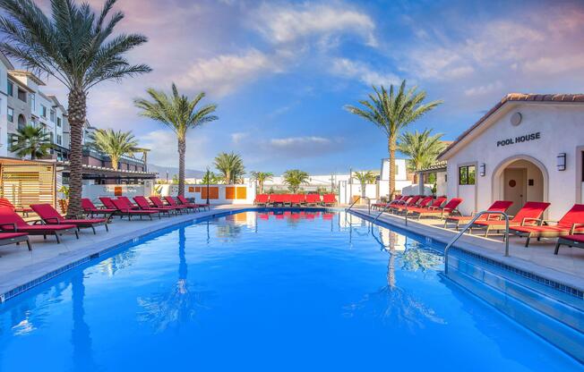 a large pool of water