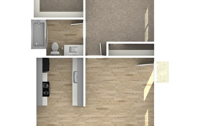 1 bed, 1 bath, 700 sqft, $1,199