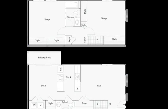 2 beds, 1.5 baths, 1,100 sqft, $1,909