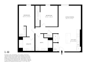 2 beds, 2 baths, 1,191 sqft, $2,585