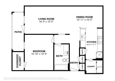 1 bed, 1 bath, 823 sqft, $1,318