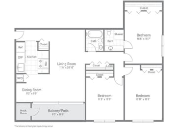 3 beds, 2 baths, 1,121 sqft, $2,903