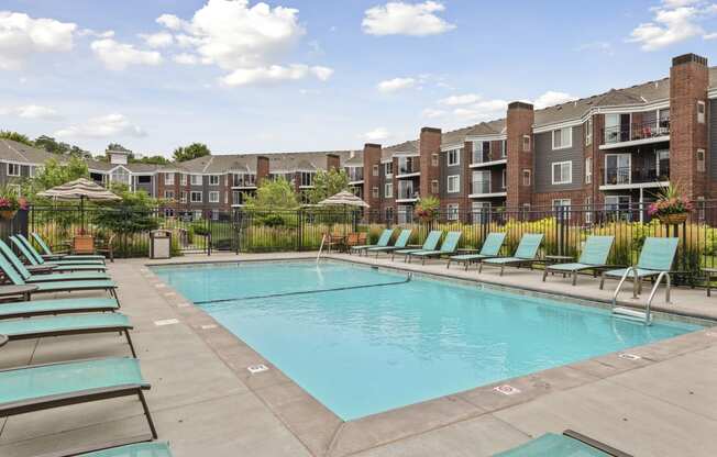 Outdoor Swimming Pool at The Riverwood, Lilydale, Minnesota