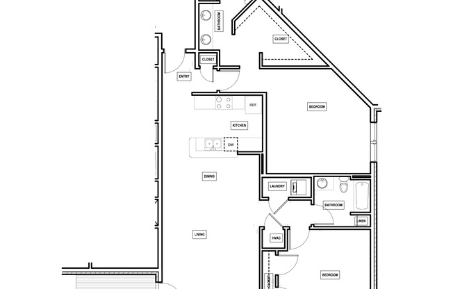 2 beds, 2 baths, $1,729