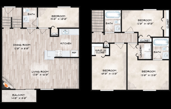 4 beds, 2 baths, 1,800 sqft, $1,770