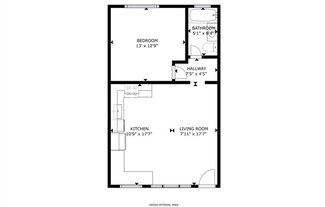 1 bed, 1 bath, 720 sqft, $1,895, Unit Unit 06