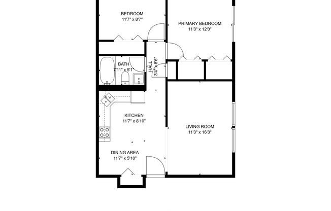 2 beds, 1 bath, 752 sqft, $1,449.99, Unit 311-01