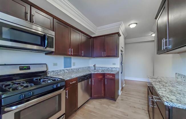 The Patricians Apartments Lincoln Park Chicago Stainless Steel Kitchen