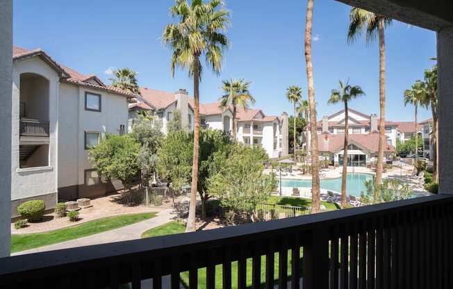 Private Apartment Balcony at Arboretum at South Mountain, Phoenix, AZ, Arizona, 85044