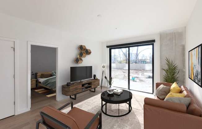 Modern Living Room at Hydro, Richmond, Virginia