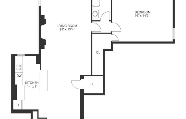 1 bed, 1 bath, 975 sqft, $5,275, Unit 2H