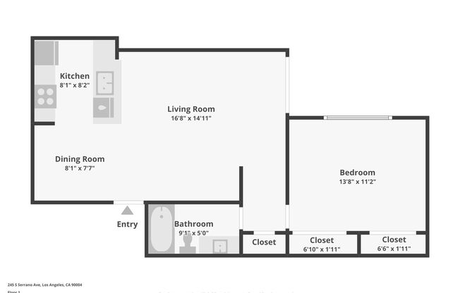1 bed, 1 bath, 650 sqft, $1,748, Unit 118