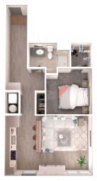 1 bed, 1 bath, 710 sqft, $1,700