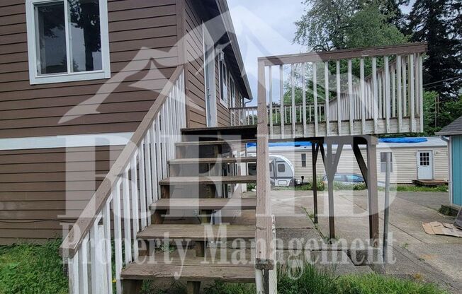 Centrally Located Bremerton Home With Partial View of Sinclair Inlet from Deck