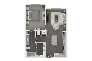 1 bed, 1 bath, 758 sqft, $1,300