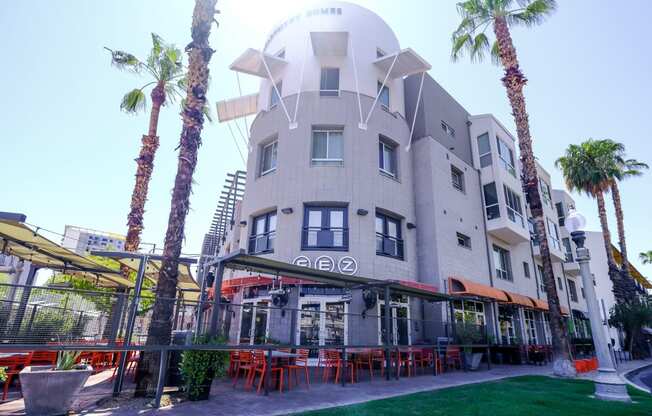 exterior view of Roosevelt Square apartments