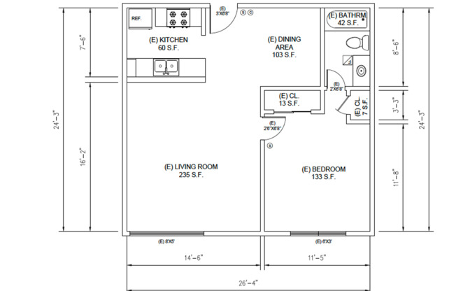 1 bed, 1 bath, 639 sqft, $1,845, Unit 223