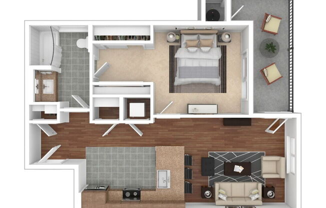 1 bed, 1 bath, 751 sqft, $1,725